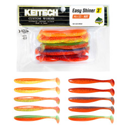 Zestaw gum Keitech Easy Shiner 3'' 7.6cm - MIX 03 - HOT