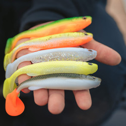 Zestaw gum Savage Gear Fat Minnow T-Tail - Darkwater MIX