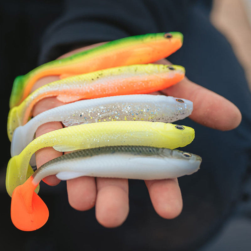 Zestaw gum Savage Gear Fat Minnow T-Tail - Darkwater MIX