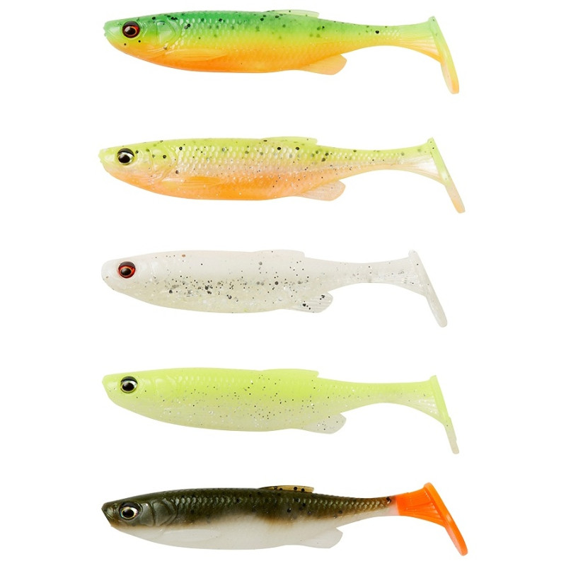 Zestaw gum Savage Gear Fat Minnow T-Tail - Darkwater MIX