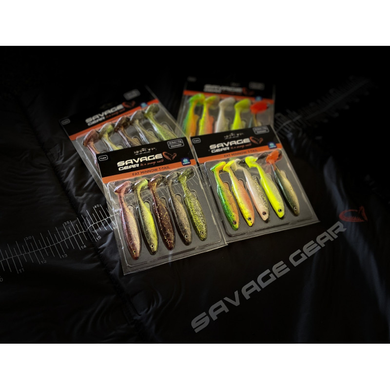 Zestaw gum Savage Gear Fat Minnow T-Tail