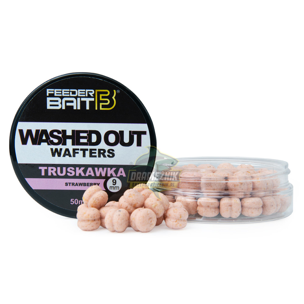 Feeder Bait Washed Out Wafters 9mm - Truskawka