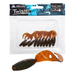 Gumy Mikado Twister 3.8cm 10 szt. - MOTOROIL GOLD