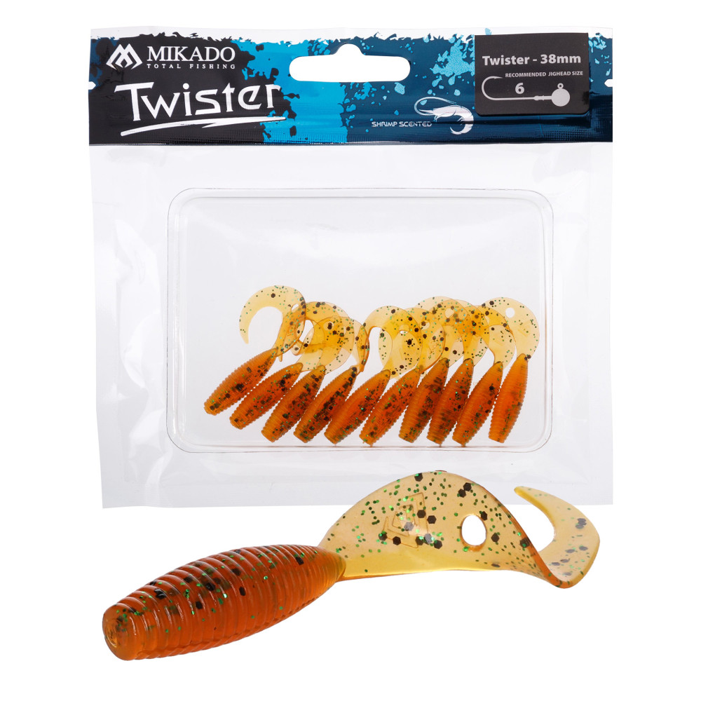 Gumy Mikado Twister 3.8cm 10 szt. - ORANGE PEPPER