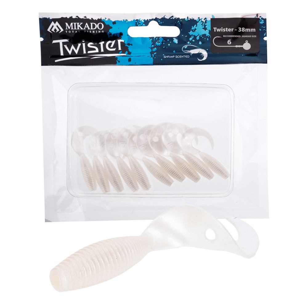 Gumy Mikado Twister 3.8cm 10 szt. - PEARL