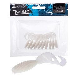 Gumy Mikado Twister 3.8cm 10 szt. - WHITE