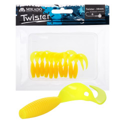 Gumy Mikado Twister 3.8cm 10 szt. - YELLOW