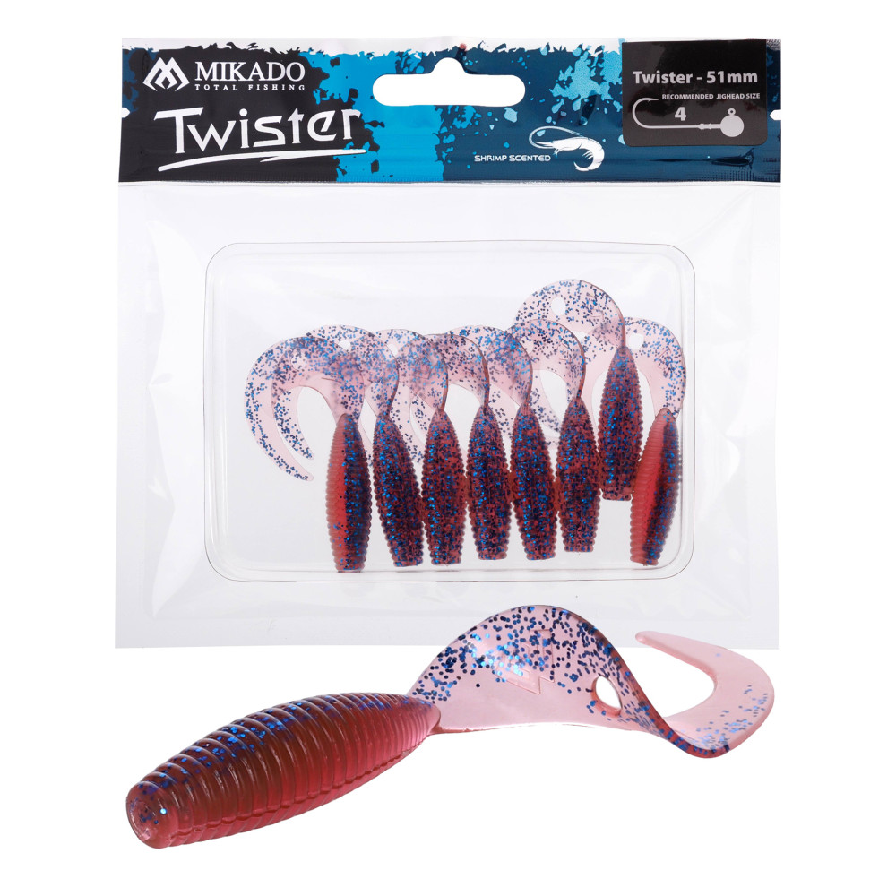 Gumy Mikado Twister 5.1cm 8 szt. - VIOLET