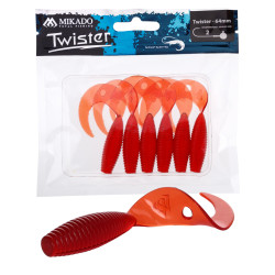 Gumy Mikado Twister 6.4cm 6 szt. - RED