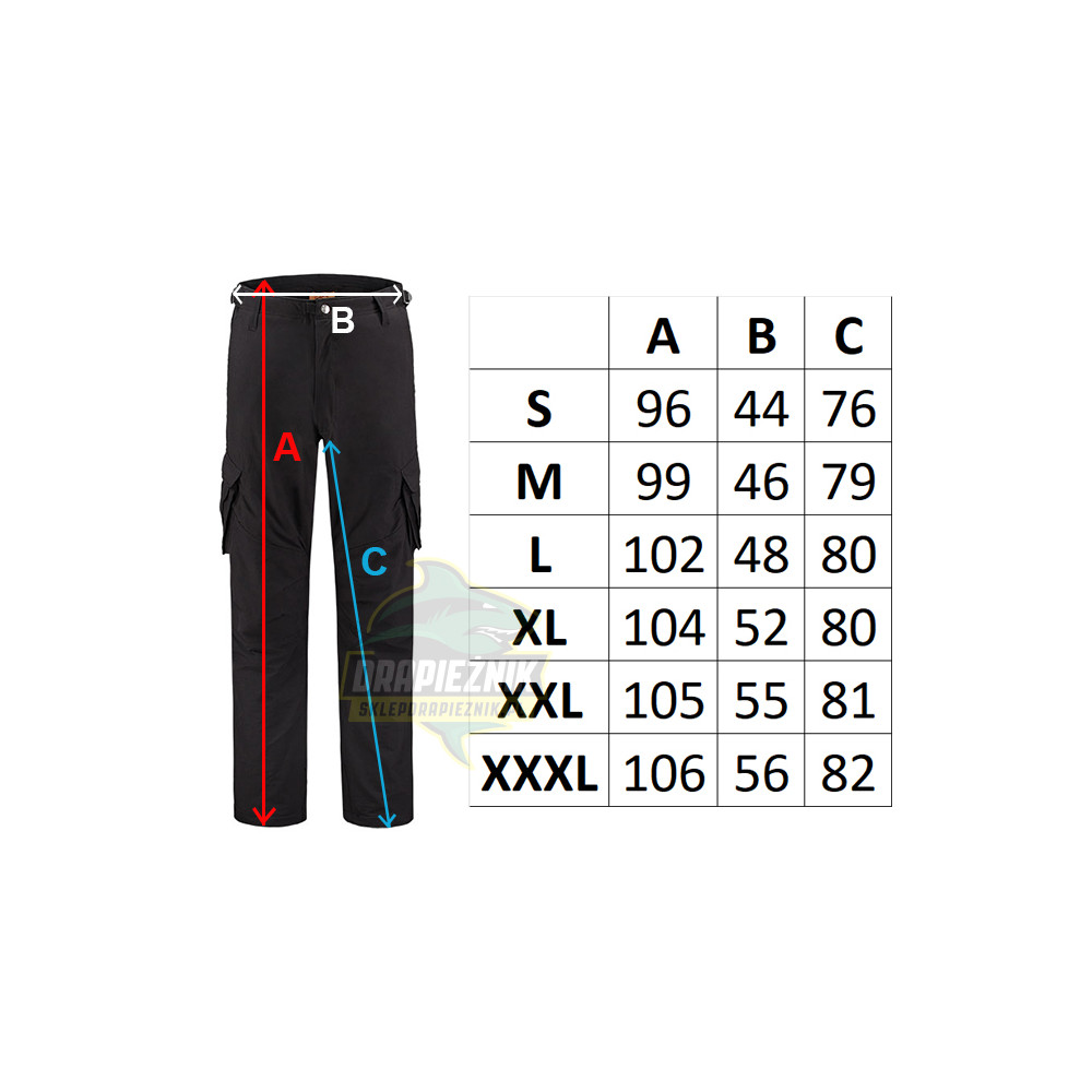 Spodnie Guru Polar Match Kombats Black