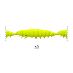 Libra Lures Larva Multi 5 x 2.5cm - 006 / HOT YELLOW