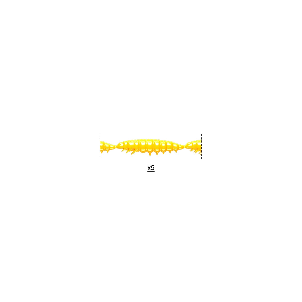 Libra Lures Larva Multi 5 x 2.5cm - 007 / YELLOW