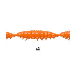 Libra Lures Larva Multi 5 x 2.5cm - 011 / HOT ORANGE