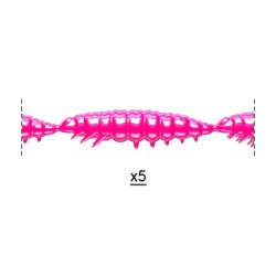 Libra Lures Larva Multi 5 x 2.5cm - 019 / HOT PINK