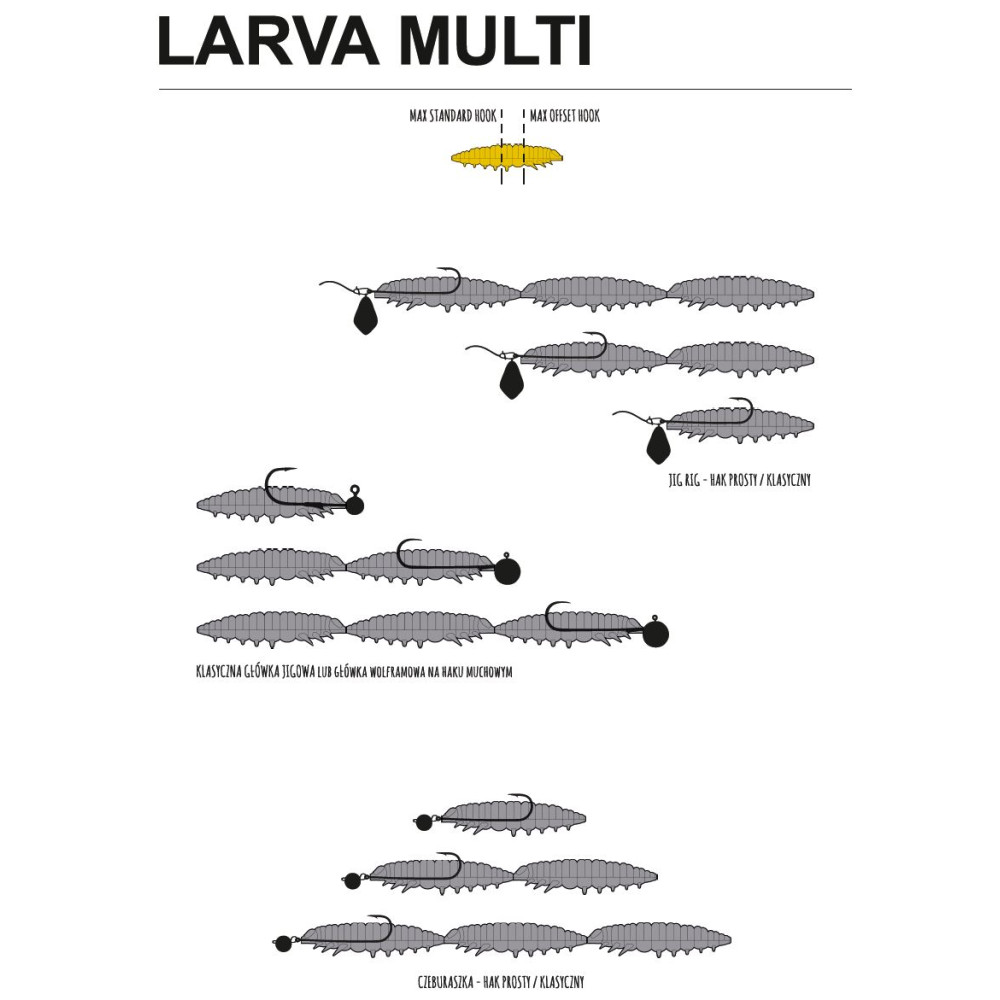 Libra Lures Larva Multi 5 x 2.5cm