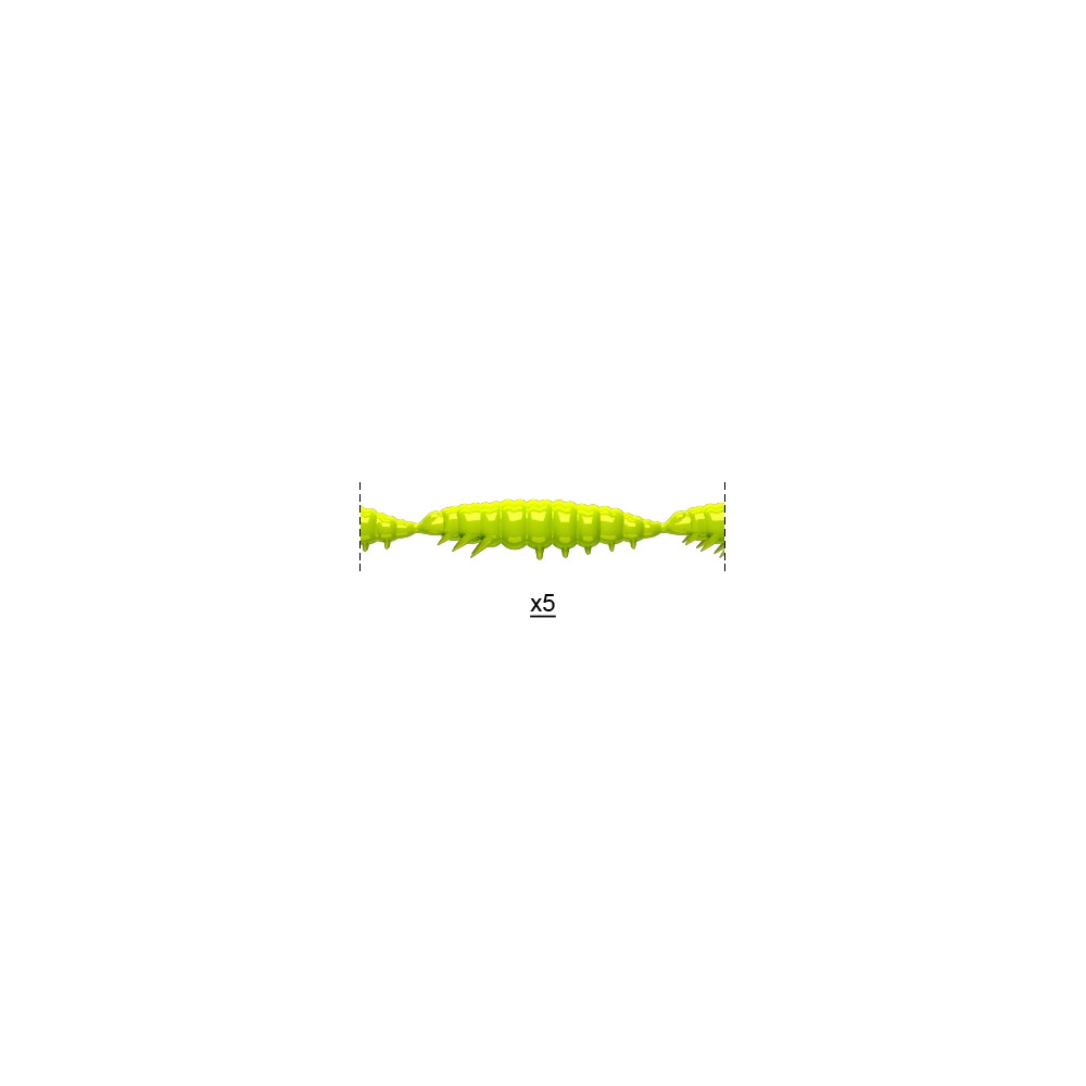 Libra Lures Larva Multi 5 x 2.5cm - 027 / APPLE GREEN