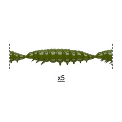 Libra Lures Larva Multi 5 x 2.5cm - 031 / OLIVE
