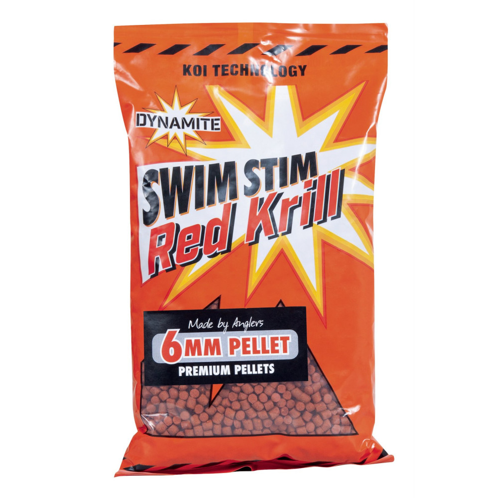 DY215 Pellet Dynamite Baits Swim Stim Carp Pellets 900g - Red Krill 6mm
