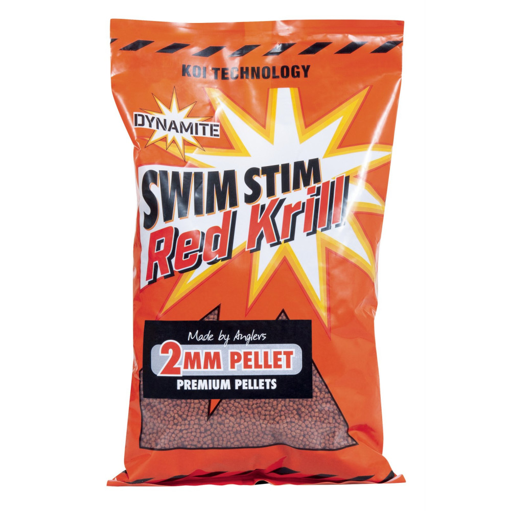 Pellet Dynamite Baits Swim Stim Carp Pellets 900g - Red Krill 2mm