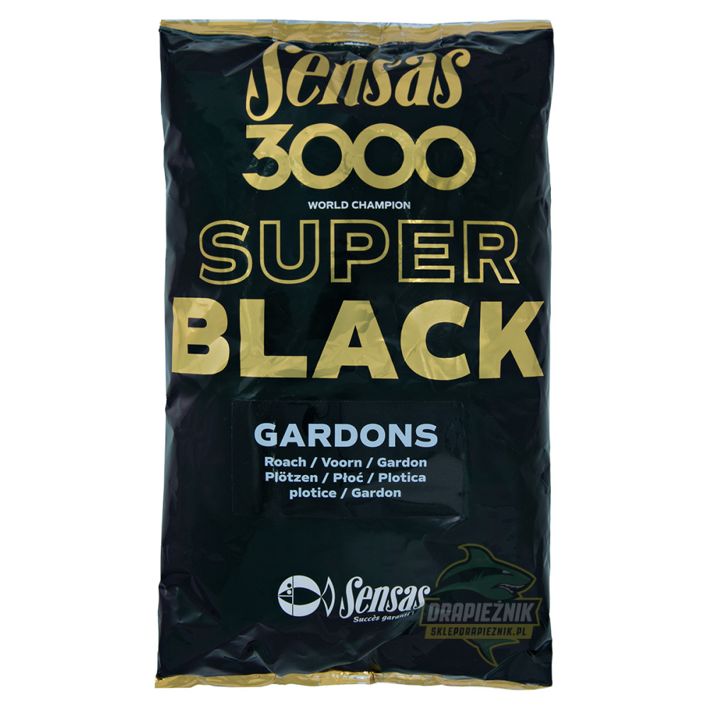 Zanęta Sensas 1kg - 3000 Super Black Gardons