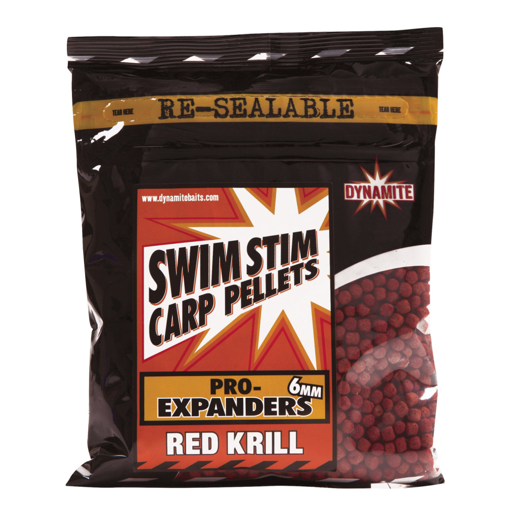 Swim Stim Carp Pellets PRO-EXPANDERS 350g - Red Krill 6mm