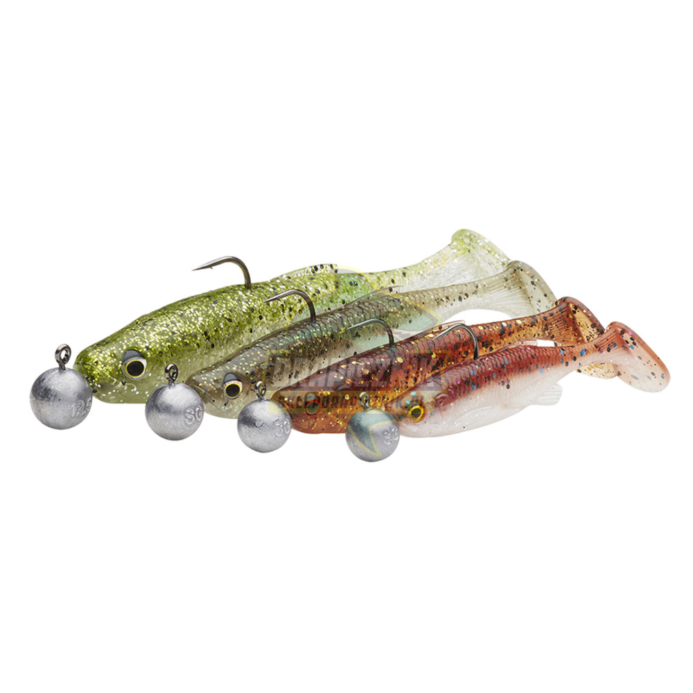 Zestaw gum Savage Gear Fat Minnow T-Tail RTF - Clearwater MIX