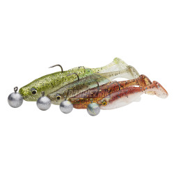 Zestaw gum Savage Gear Fat Minnow T-Tail RTF - Clearwater MIX