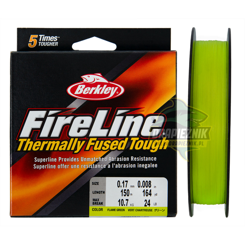 Plecionka Berkley FireLine Fused Original x8 FLAME GREEN 150m - 0.10mm