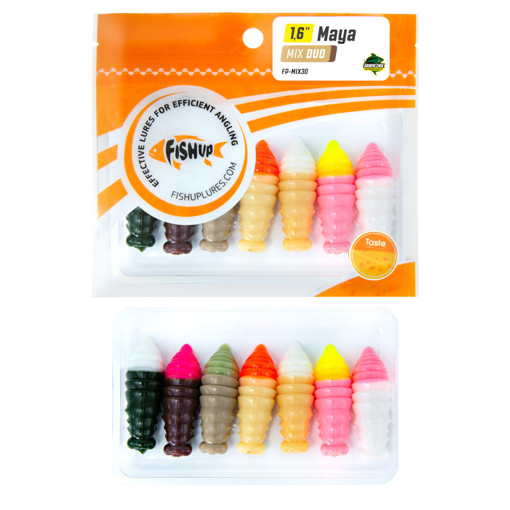Zestaw gum FishUp Maya 1.6" - MIX DUO