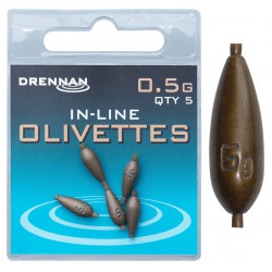 Warianty Ciężarki Drennan Polemaster Olivettes In-Line - 0.5g