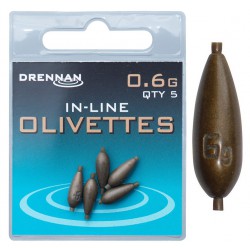 Warianty Ciężarki Drennan Polemaster Olivettes In-Line - 0.6g