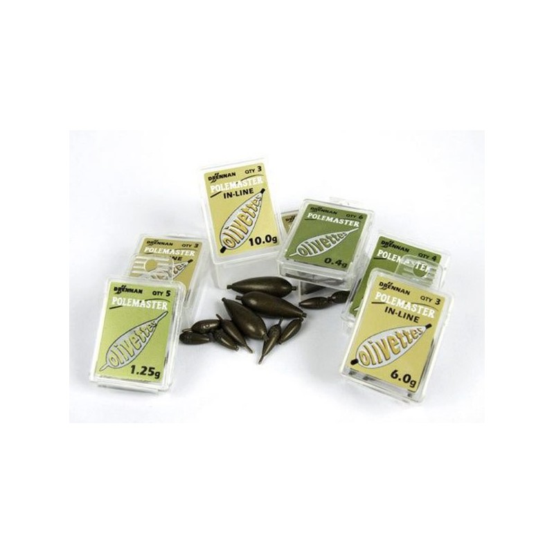 Ciężarki Drennan Polemaster Olivettes In-Line - 0.2g