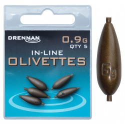 Warianty Ciężarki Drennan Polemaster Olivettes In-Line - 0.9g
