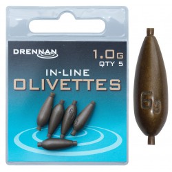 Ciężarki Drennan Polemaster Olivettes In-Line - 0.2g