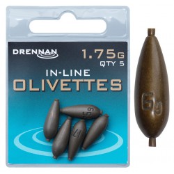 Warianty Ciężarki Drennan Polemaster Olivettes In-Line - 1.75g