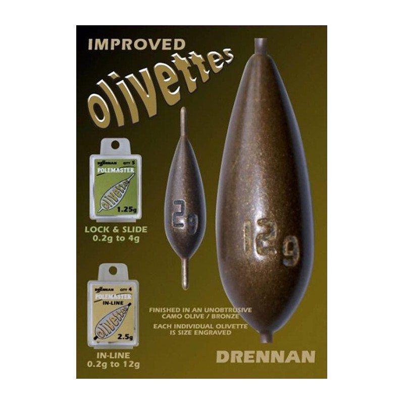 Ciężarki Drennan Polemaster Olivettes In-Line - 0.2g