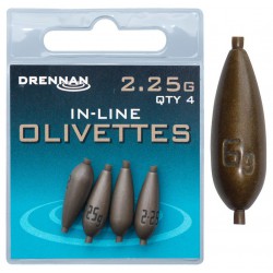 Ciężarki Drennan Polemaster Olivettes In-Line - 0.2g