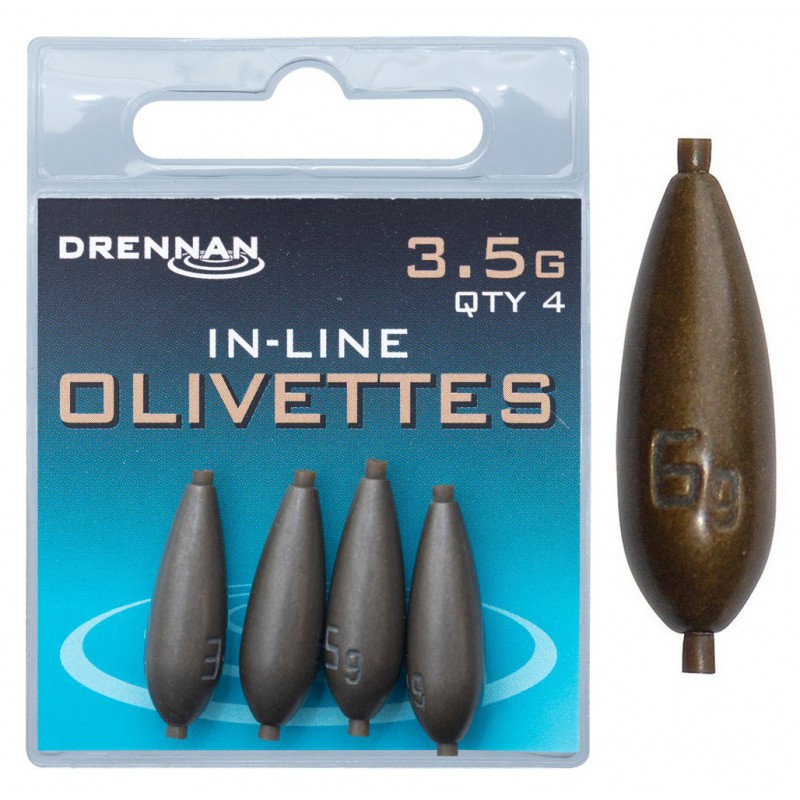 Ciężarki Drennan Polemaster Olivettes In-Line - 0.2g