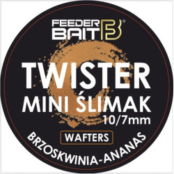 FB35-3 Feeder Bait Twister Mini Ślimak Wafters 10/7mm - R72 Brzoskwinia & Ananas