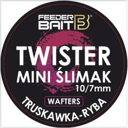 FB35-7 Feeder Bait Twister Mini Ślimak Wafters 10/7mm - Truskawka & Ryba