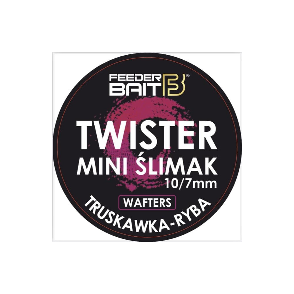 FB35-7 Feeder Bait Twister Mini Ślimak Wafters 10/7mm - Truskawka & Ryba