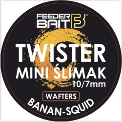 FB35-9 Feeder Bait Twister Mini Ślimak Wafters 10/7mm - Banan & Sqiud