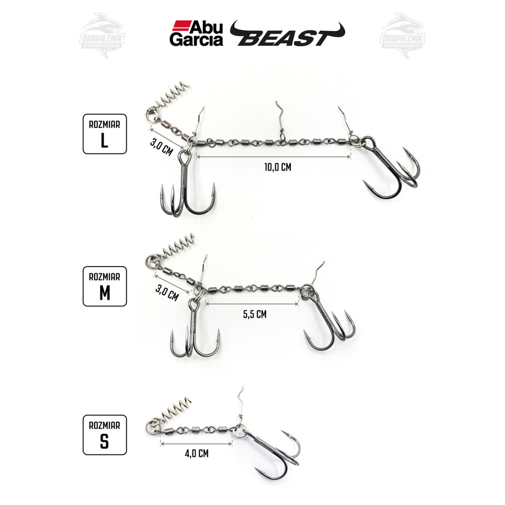 Dozbrojki Abu Garcia Beast Chain Stingers