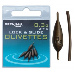 Ciężarki Drennan Polemaster Olivettes Lock and Slide - 0.2g