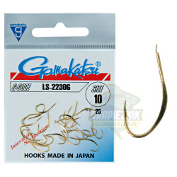 Warianty Haczyki Gamakatsu 2230G złote - hak 6