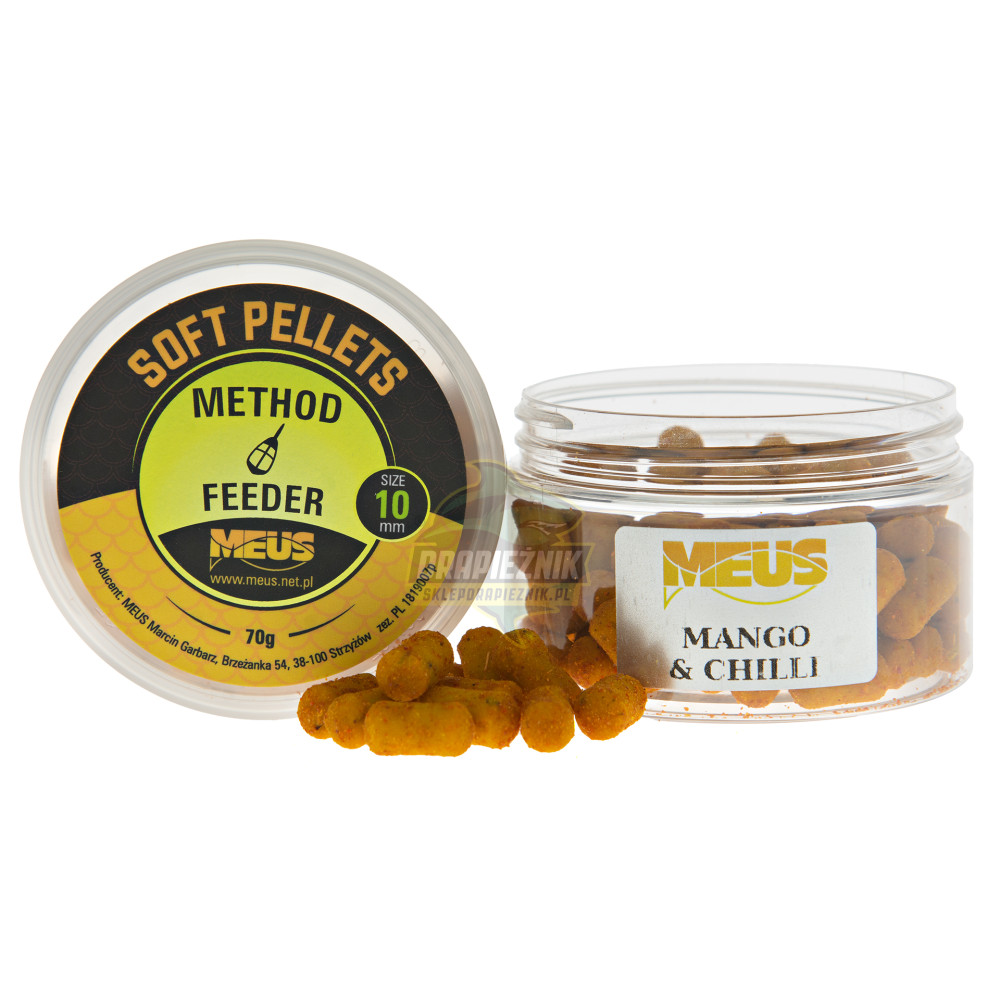 Pellet MEUS Sinking miękki na włos 10mm - Mango & Chilli