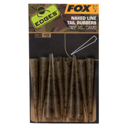 CAC777 Fox Edges - Camo Naked Line Tail Rubbers - Size 10