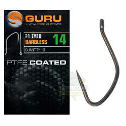 Haczyki Guru F1 Eyed Barbless - roz. 18