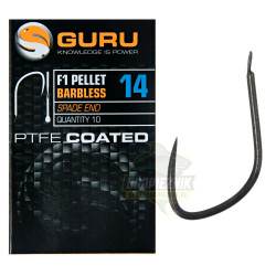 Haczyki Guru F1 Pellet Barbless - roz. 16