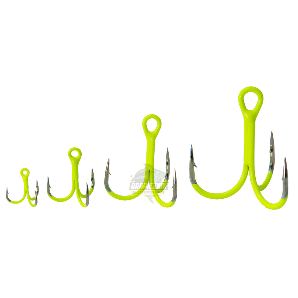 Kotwiczka Gurza Round Treble ST-36 UV CHARTREUSE